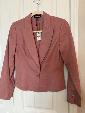Express XS Women's Dusty Rose Single-Button Blazer NWT